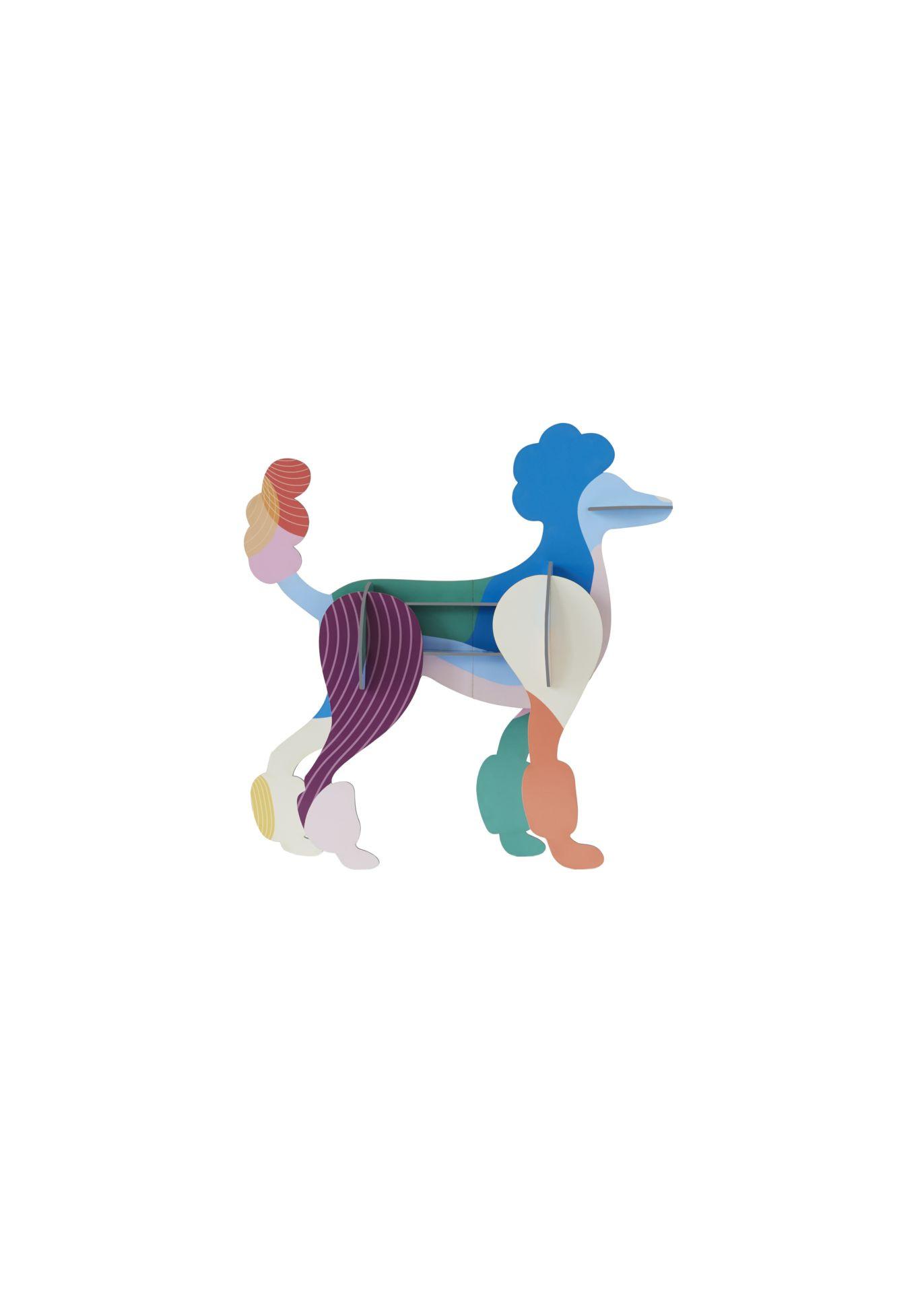 DEKOFIGUR Leuchtender Pudel 7/17 cm - Multicolor, Wellpappe (7/17/31cm) - Studio Roof