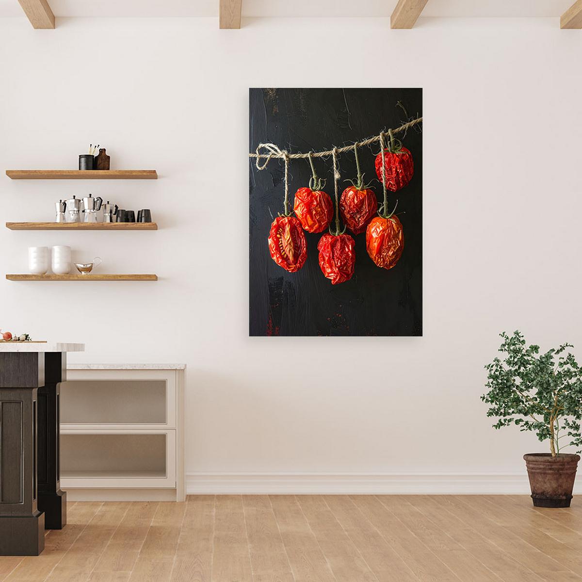 LEINWANDBILD Essen & Trinken 60x90cm - Rot, Textil (60/90cm) - Feeby