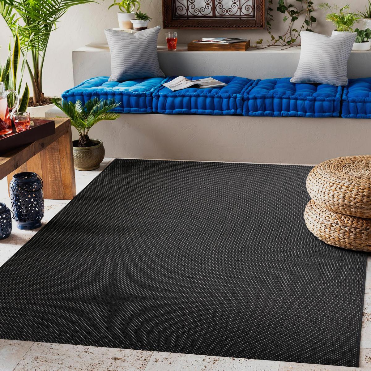 TEPPICH Flat 140/200 cm - Schwarz, Textil (140/200cm) - rugsX