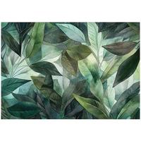 FOTOTAPETE Blätter Dschungel Natur Wohnzimmer Vlies Tapete 300x210 - Multicolor, Papier (300/210cm) - Wallarena