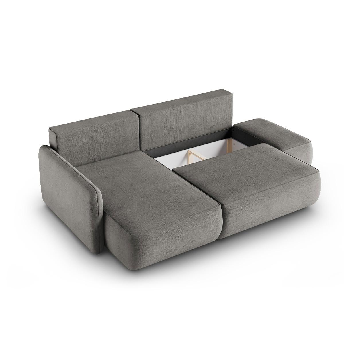ECKSOFA Alessio 3 Sitzplätze Grau - Grau, Holz (229/148cm) - Petits-meubles