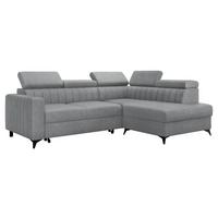 ECKSOFA Milano 2RRLXP, Seite: Rechts 2R+R+LXP - Dunkelgrau, Holz/Textil (249/195cm) - MIRJAN24