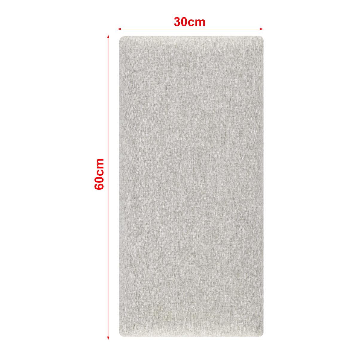 KOPFPOLSTER-SET 3 TLG. Carpino - Grau, Textil (30/60/3cm) - [neu.haus]