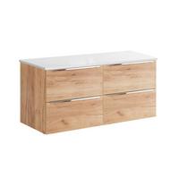 WASCHTISCHUNTERSCHRANK 120.4cm April Holz - Braun/Weiß, Holzwerkstoff (120.4/59/46cm) - Petits-meubles