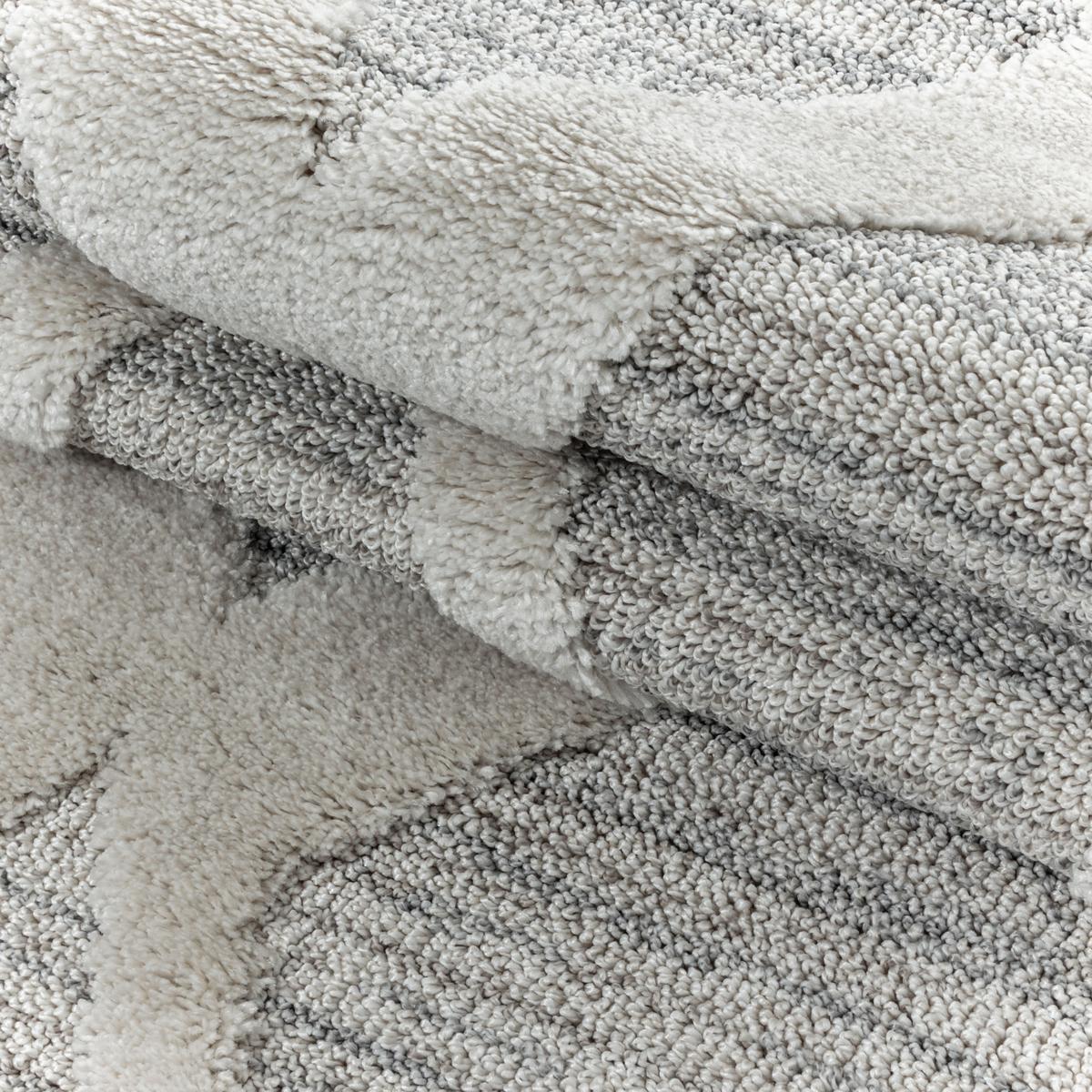 HOCHFLORTEPPICH EISACK, im Boho-Stil, Grau, 80 x 150 cm - Grau, Textil (150/80cm) - KADIMA DESIGN