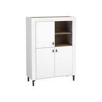 HIGHBOARD Mossa 3D MO05 - Schwarz/Weiß, Holzwerkstoff/Kunststoff (97/136/40cm) - MIRJAN24