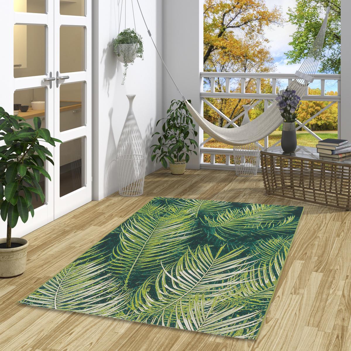 IN- UND OUTDOOR TEPPICH MALIBU - Grün, Textil (120/170cm) - Pergamon