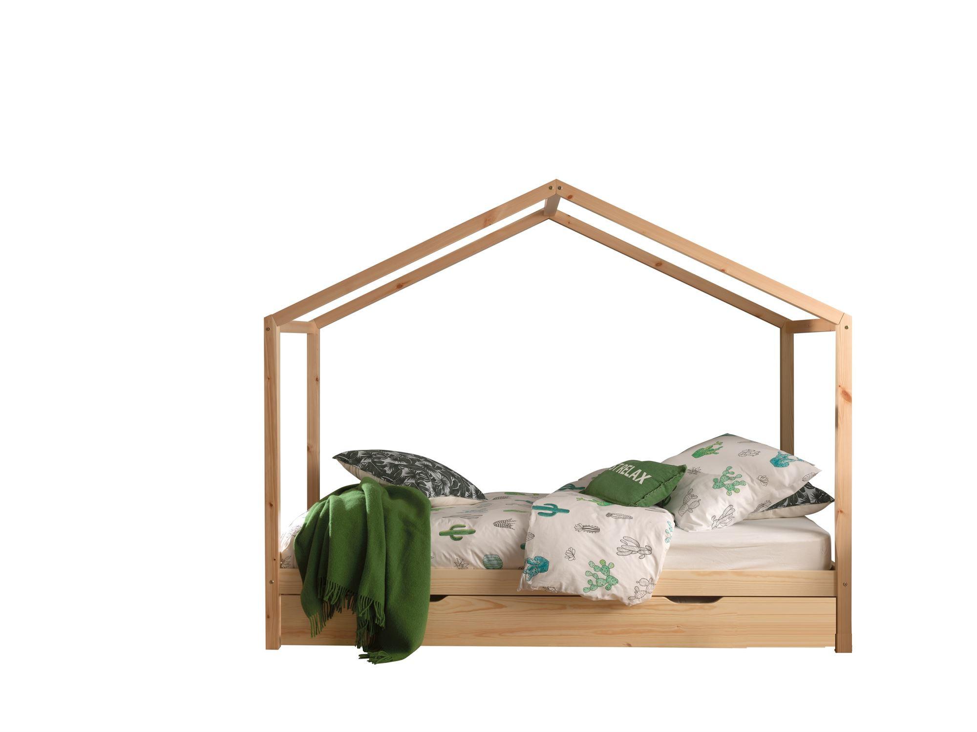 HAUSBETT Kapua 210x170x97 aus Massivholz in Natur - Kieferfarben, Holz (90/200cm) - 58aufmkessel