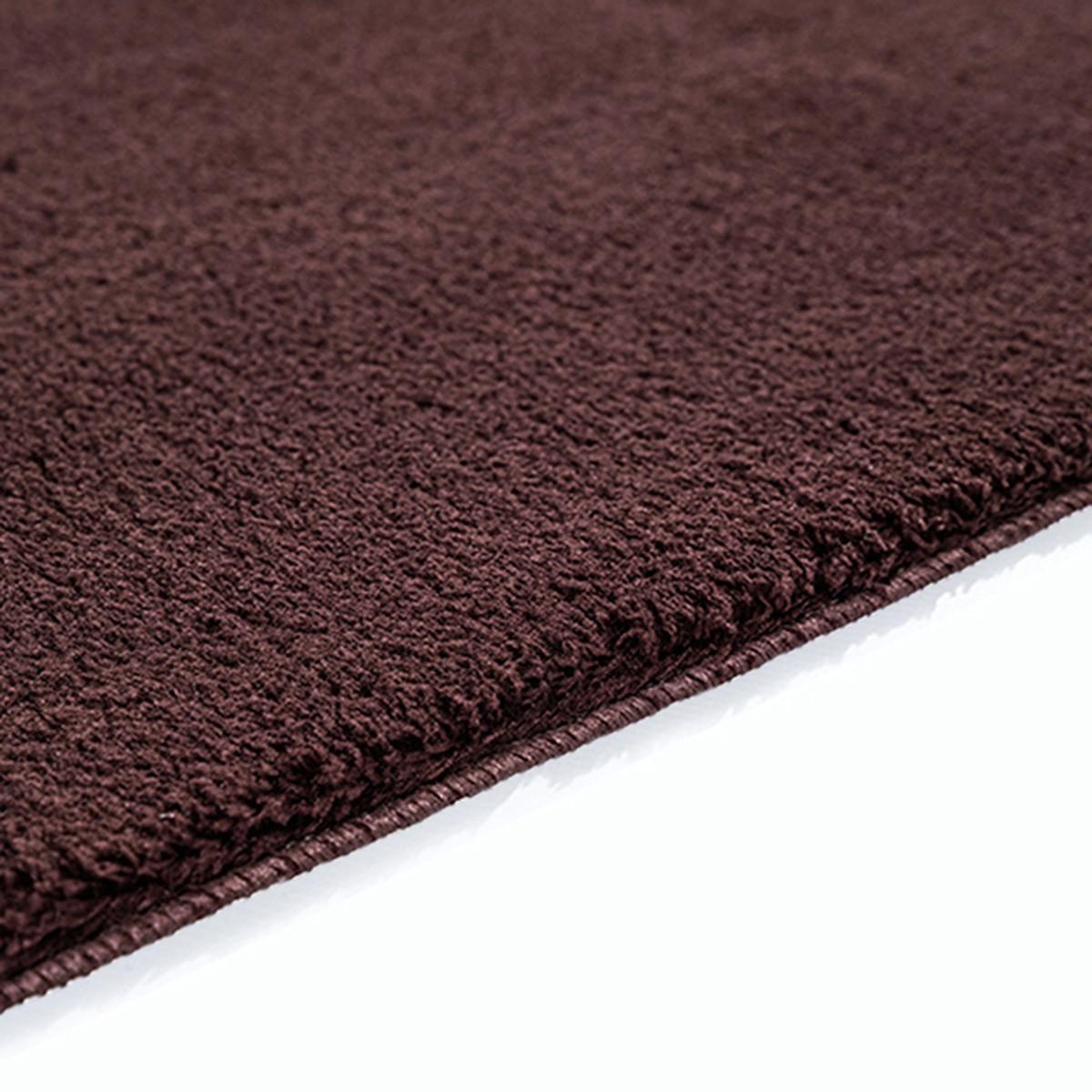 HOCHFLORTEPPICH Antirutsch Uni ALDAN Polyester Bordeauxrot 120 x 160 cm - Rot, Textil (120/160cm) - KADIMA DESIGN