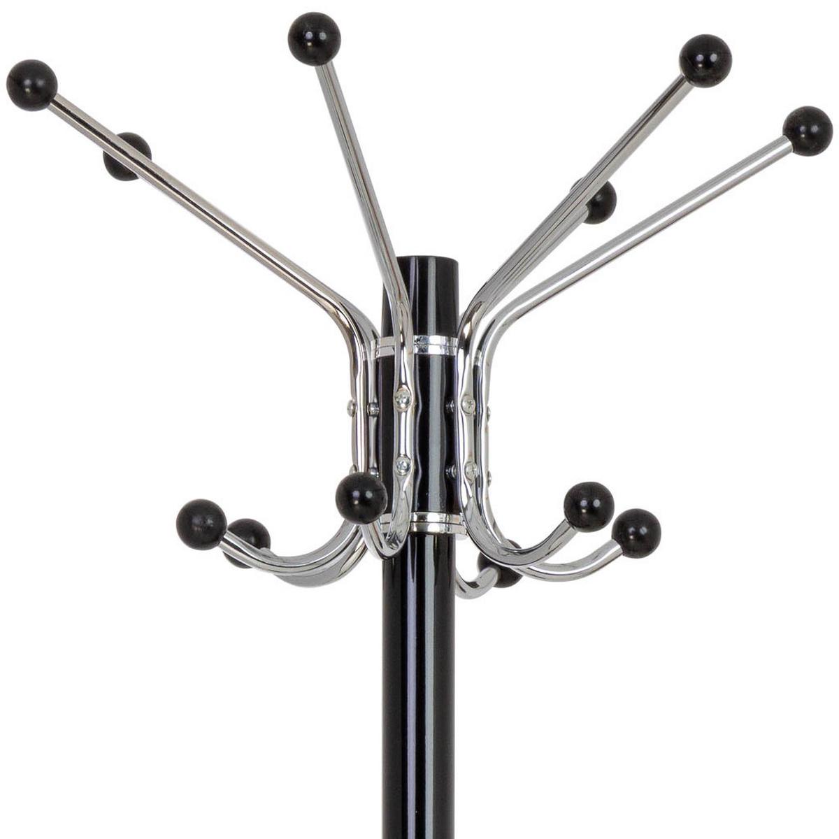 GARDEROBE aus metall 36x175cm - Schwarz, Metall (36/175/36cm) - Wanderlust