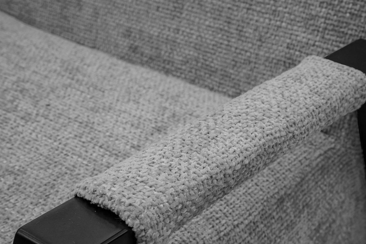 SESSEL KOBE, grau - Schwarz/Grau, Holz/Textil (72/76/90cm) - Wozimo
