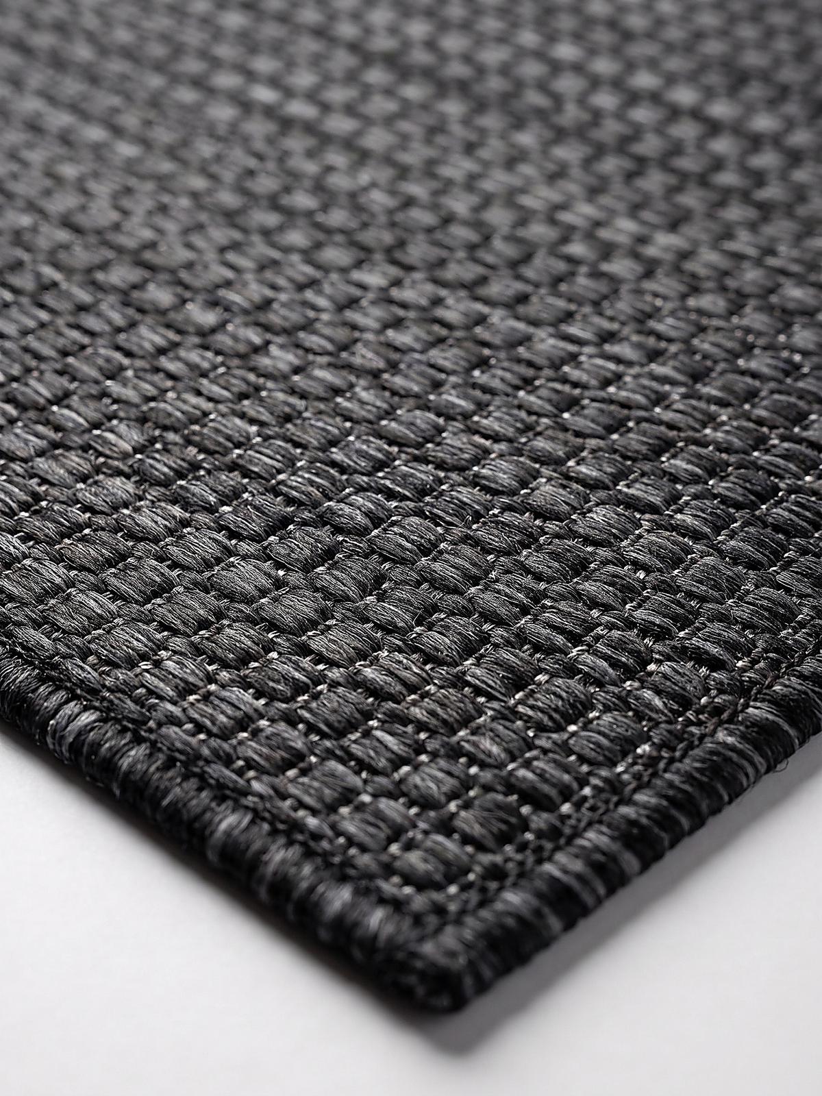 TEPPICH Flachgewebe, Outdoor, Fußbodenheizung-geeignet, VIGOLENO in Anthrazit, 280 x 370 cm - Anthrazit, Textil (280/370cm) - KADIMA DESIGN