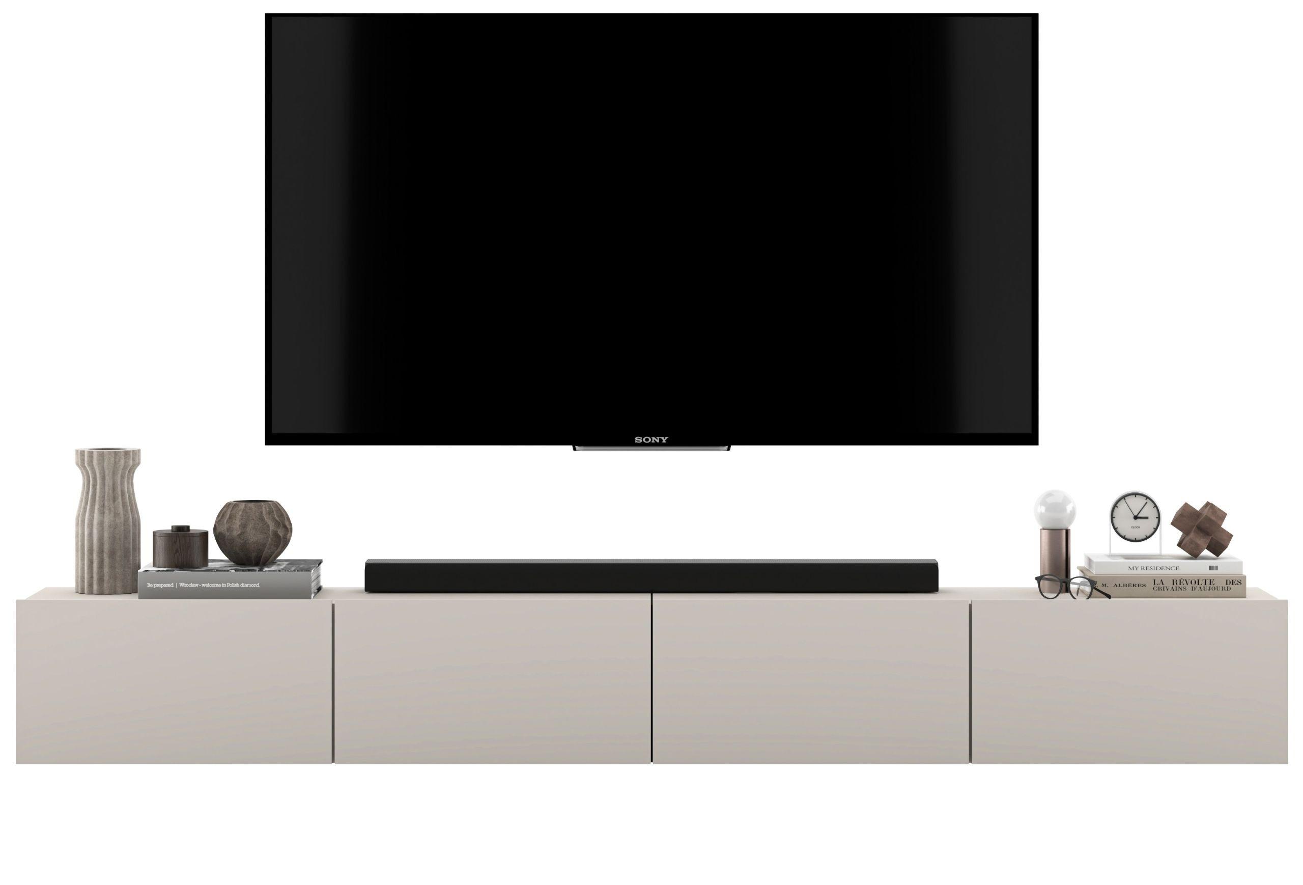 TV-LOWBOARD 2-er Set Enjoy Kaschmir Matt 120 cm - Kaschmir, Holzwerkstoff (240/30/35cm) - Meble Lindner