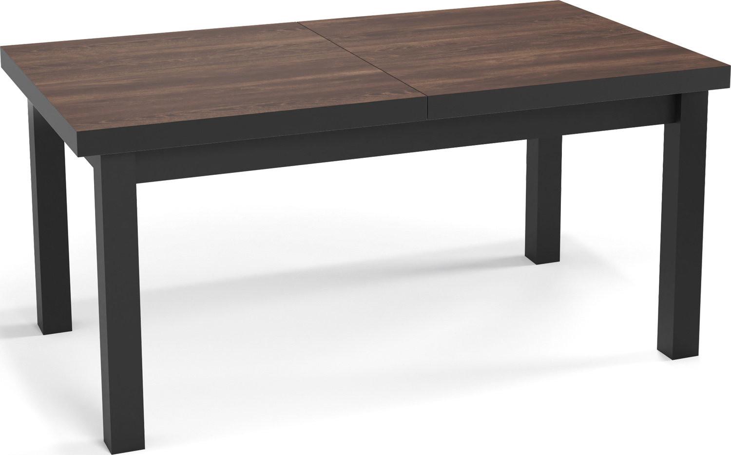 ESSTISCH Gemini rechteckig ausziehbar, Arvadonna Chestnut 200-300/100/78 cm - Kastanienfarben/Schwarz, Holz/Holzwerkstoff (100/300/78cm) - WFL GROUP