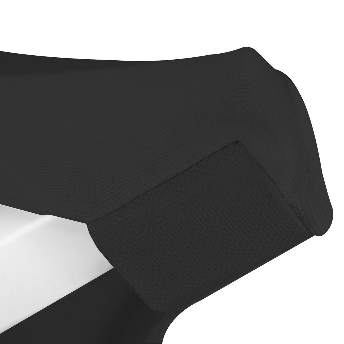STEHTISCHHUSSE Stella Ø 70 cm Schwarz - Schwarz, Textil (70/120cm)