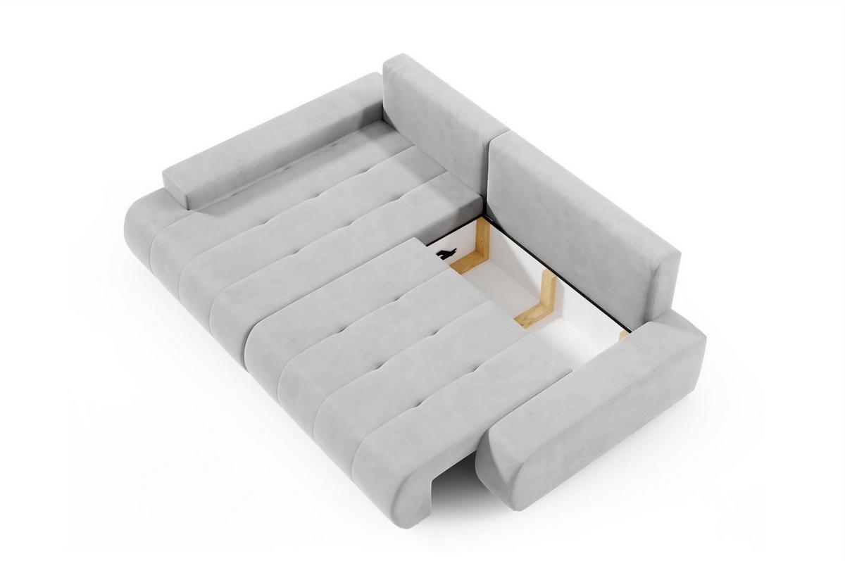 ECKSOFA Elmo - Hellgrau, Holzwerkstoff/Textil (227/153cm) - Fun Möbel