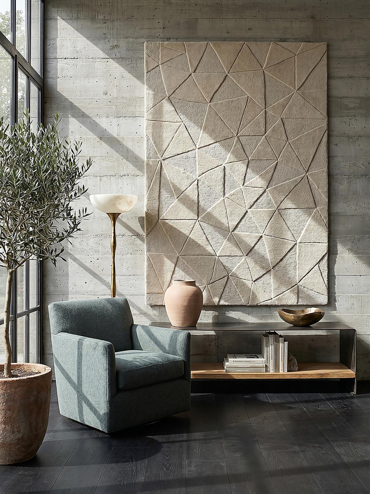 WOLLTEPPICH DEBEN, geometrisch, Natur, 200 x 290 cm - Beige, Textil (290/200cm) - KADIMA DESIGN