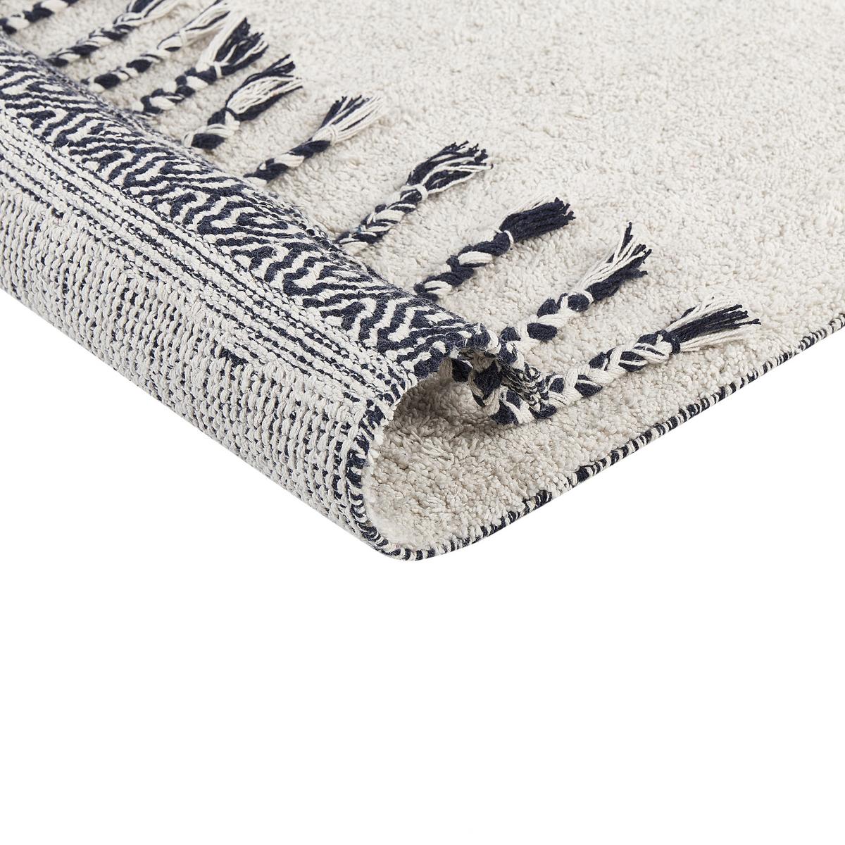 KURZFLOR-TEPPICH Eray 200/140 cm - Weiß, Textil (140/200cm) - Beliani