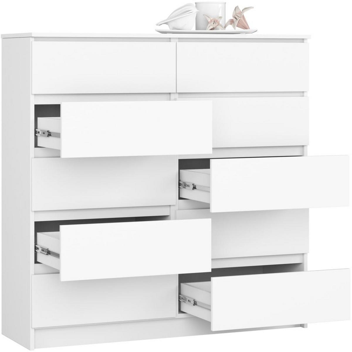 KOMMODE Weiß 121/120/40 - Weiß, Holzwerkstoff (120/121/40cm) - RAUMHIRSCH FURNITURE