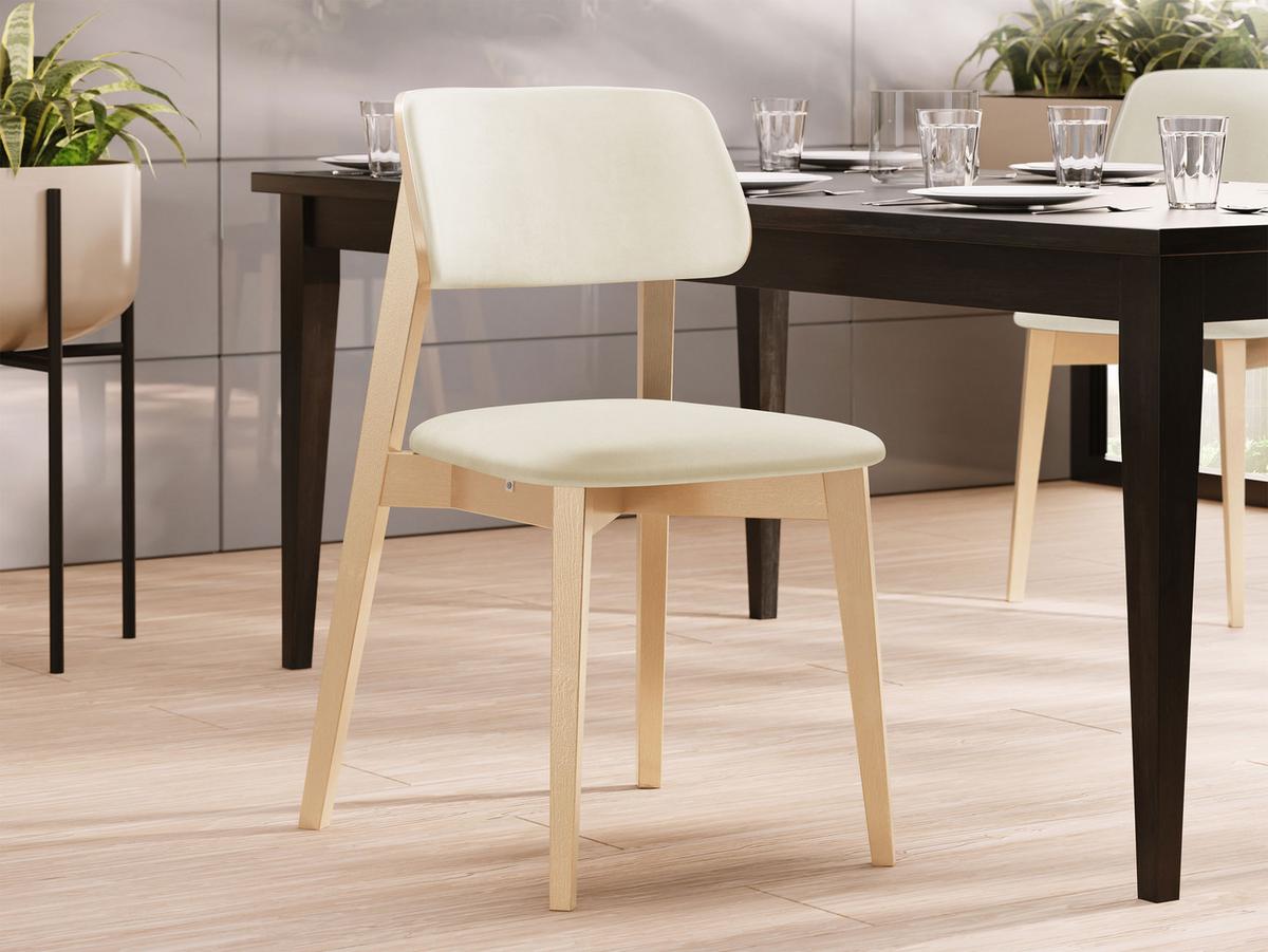 WOHNZIMMER STUHL KT63/C, Holzfarbe: Buche - Buchefarben/Naturfarben, Holz/Textil (47/80/49cm) - MIRJAN24