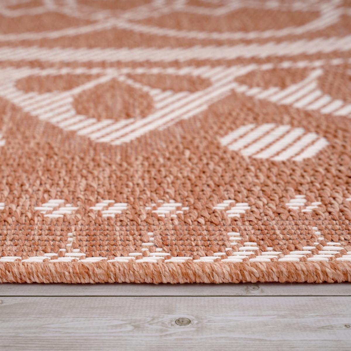 OUTDOORTEPPICH Marokkanisch Apricot 80 x 250 cm - Hellrosa, Kunststoff (80/250cm) - TT Home