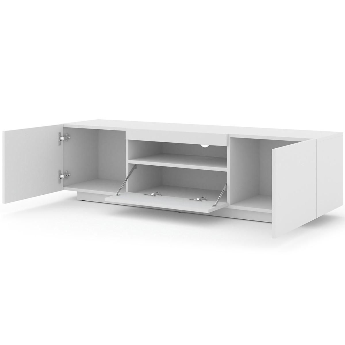TV-MÖBEL Aurus Weiß - Weiß, Holzwerkstoff (150/36/37cm) - Petits-meubles
