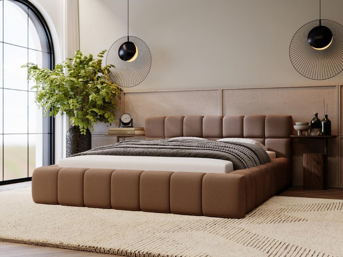 POLSTERBETT Alicante 120x200 Braun - Braun, Textil (120/200cm) - Graingold