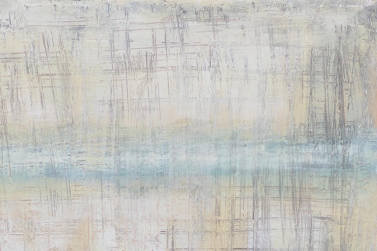 ACRYLBILD HANDGEMALT 80/80 cm - Beige, Holz/Textil (80/80cm) - KUNSTLOFT