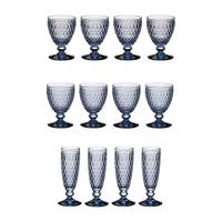 WASSER-, WEIN- UND SEKTGLÄSER Boston Coloured Blau 12er Set - Blau, Glas - Villeroy & Boch