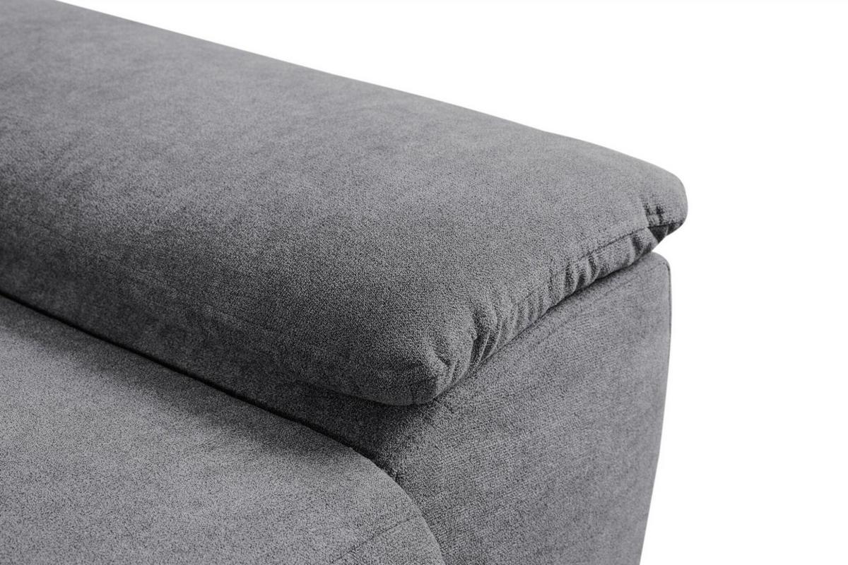 ECKSOFA Margit Mit Schlaffunktion - Hellgrau, Holzwerkstoff/Textil (276/184cm) - Fun Möbel