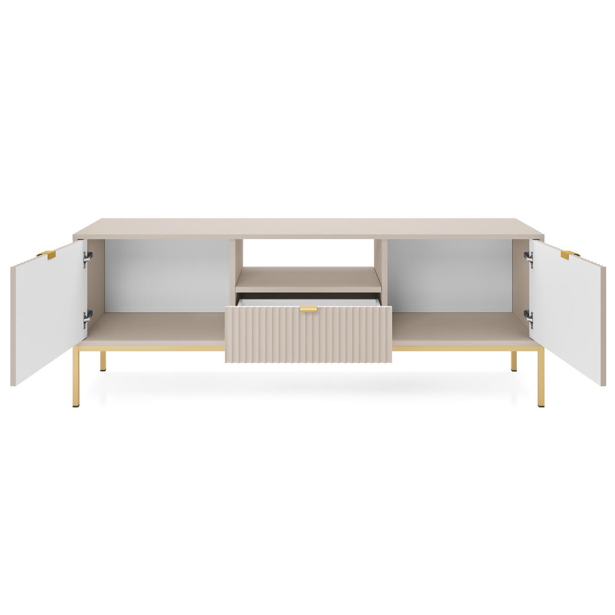 LOWBOARD STELLARE 154/56/39 cm, Kaschmir - Kaschmir, Holzwerkstoff (154/56/39cm) - MASSENO