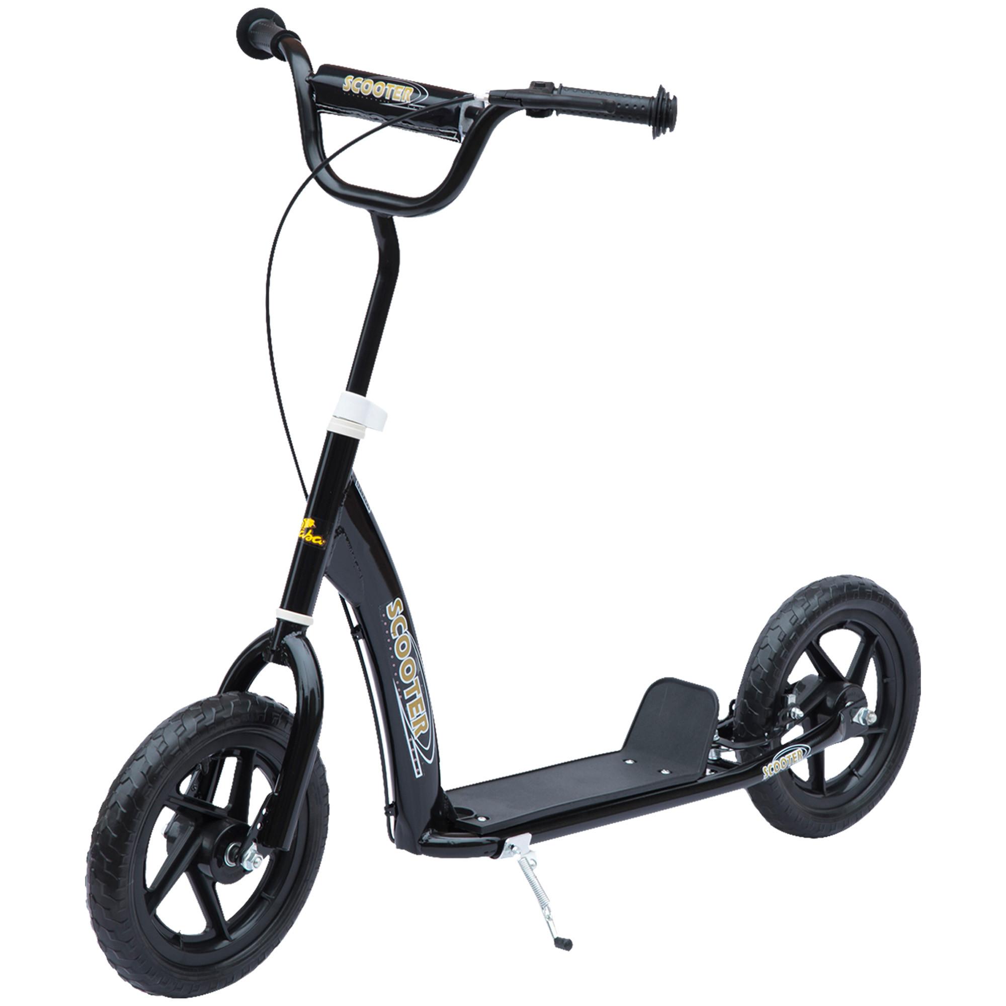 KINDERROLLER, Schwarz/Rosa/Blau/Rot, Stahl+ PVA - Schwarz, Metall (120/52/80cm) - HOMCOM