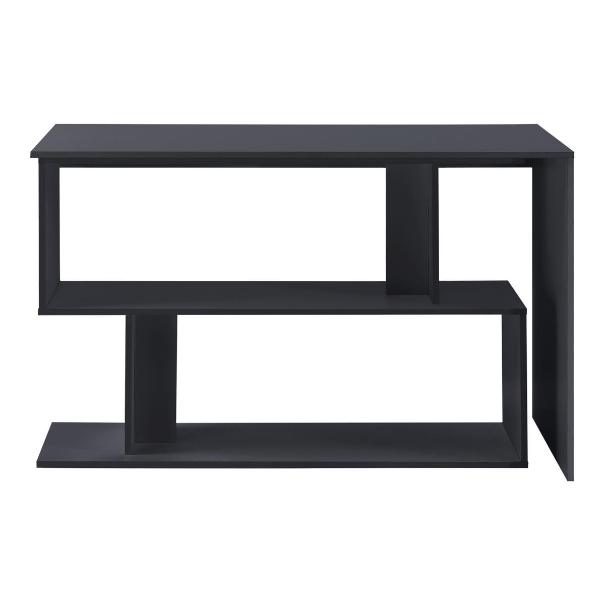 SCHREIBTISCH Arendal - Dunkelgrau, Holzwerkstoff (50/120/76.5cm) - [en.casa]