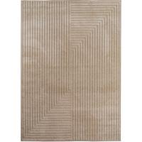 TEPPICH Outdoor ENGADIN in Beige, im Skandi-Stil mit 3D-Design, aus Polypropylen, 80 x 150 cm - Beige, Textil (150/80cm) - KADIMA DESIGN