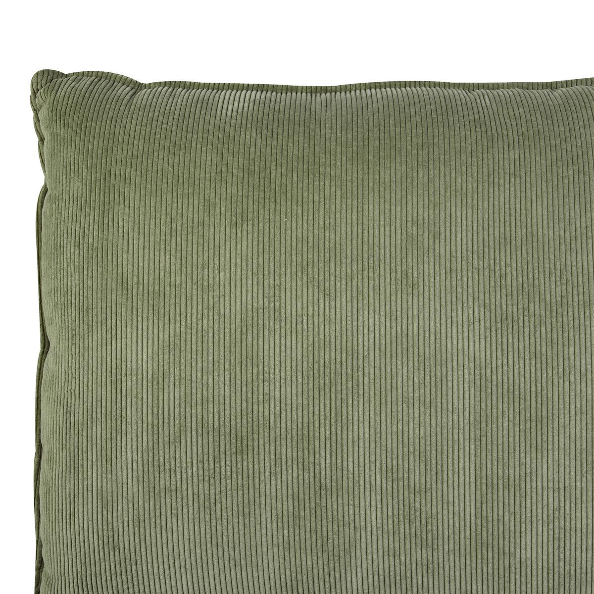 WASSERBETT Cord 160/200 cm Olivgrün Vinay - Grün, Textil (160/200cm) - Beliani