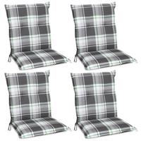 NIEDERLEHNERAUFLAGE Sunny BK 100/50/6cm Mintgrün-Kariert 4tlg - Mintgrün, Textil (50/6/100cm) - Beautissu 