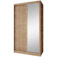 SCHWEBETÜRENSCHRANK Donatello mit 2 Türen. 120 cm, eiche Artisan - Eiche Artisan, Holzwerkstoff (120/205/60cm) - Beautysofa