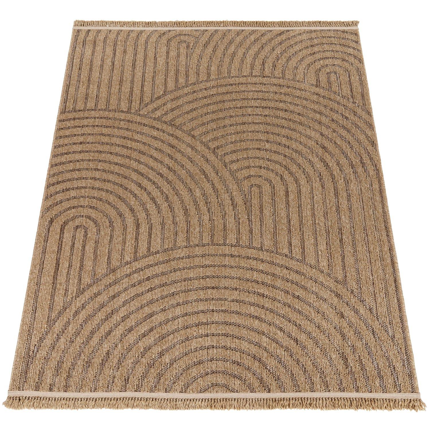 OUTDOORTEPPICH, in Naturoptik, aus Polypropylen, Beige, 80 x 150 cm - Beige, Textil (150/80cm) - KADIMA DESIGN