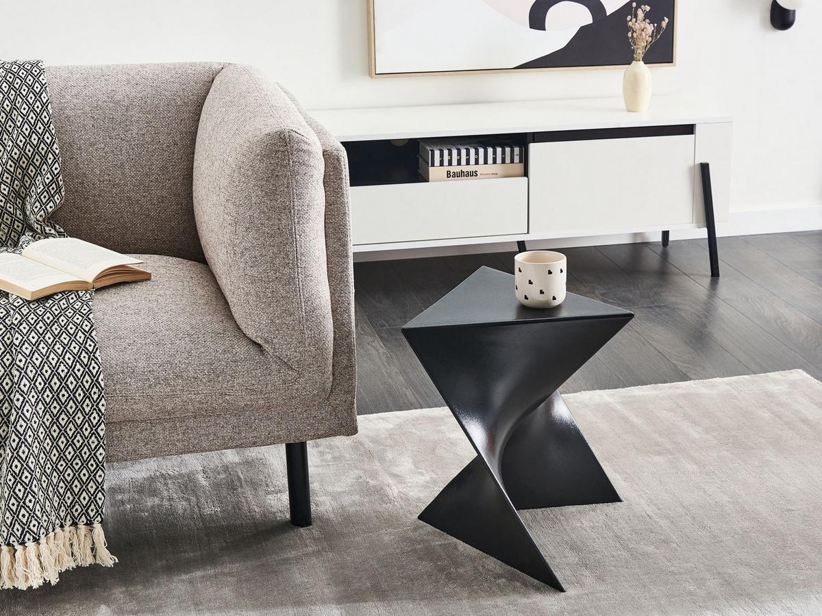 BEISTELLTISCH Schwarz Pecos - Schwarz, Kunststoff (40/40/44cm) - Beliani