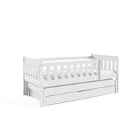 ETAGENBETT STELLA mit Bettkasten 80x160 cm Weiß - Weiß, Holz (80/160cm) - MASSENO