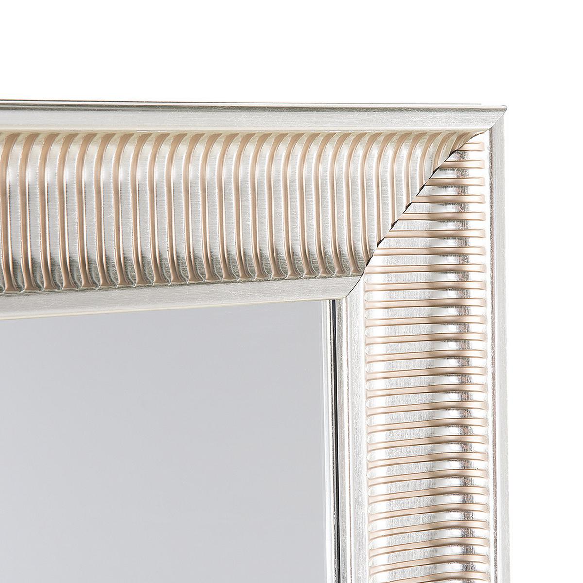 WANDSPIEGEL gold rechteckig 60/90 cm Cassis - Silberfarben/Goldfarben, Kunststoff (60/90/4cm) - Beliani