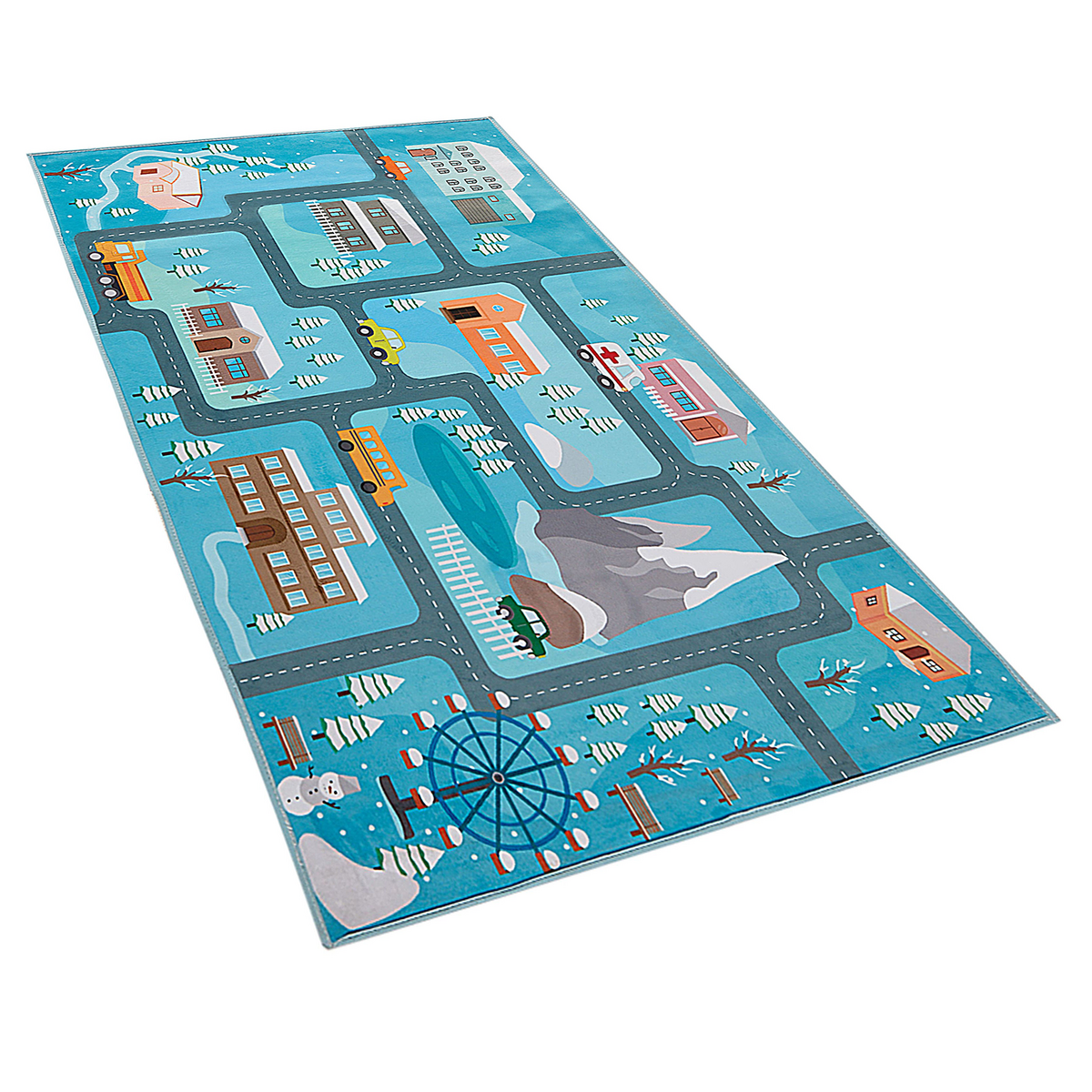KINDERTEPPICH Kigi 150/80 cm - Blau, Kunststoff (80/150cm) - Beliani