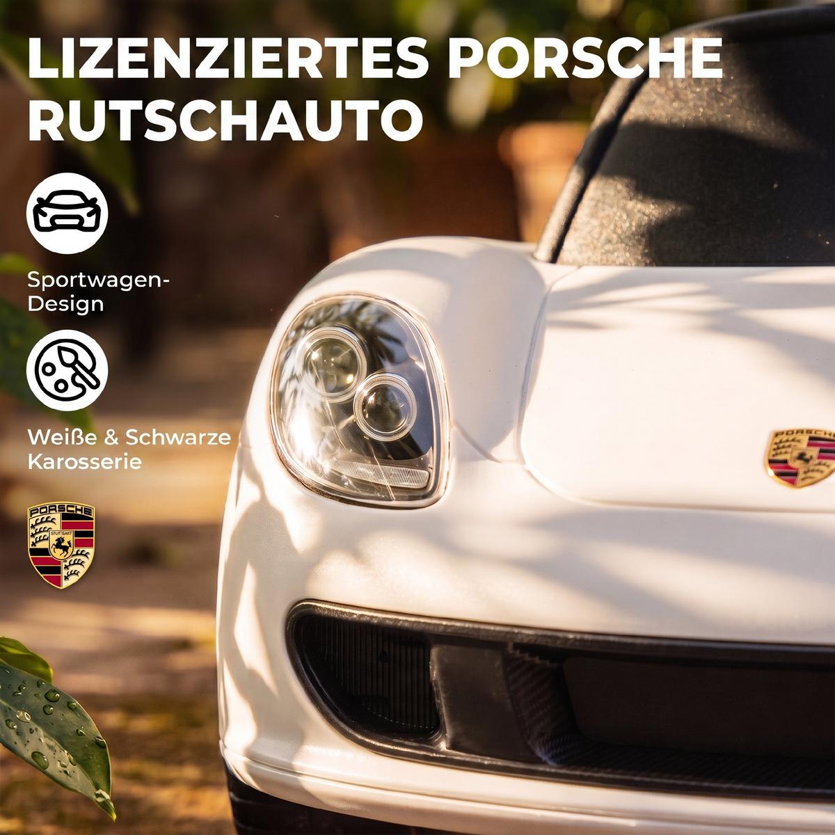 KINDER-RUTSCHAUTO PP Weiß - Weiß, Kunststoff (63/28.5/38cm) - AIYAPLAY