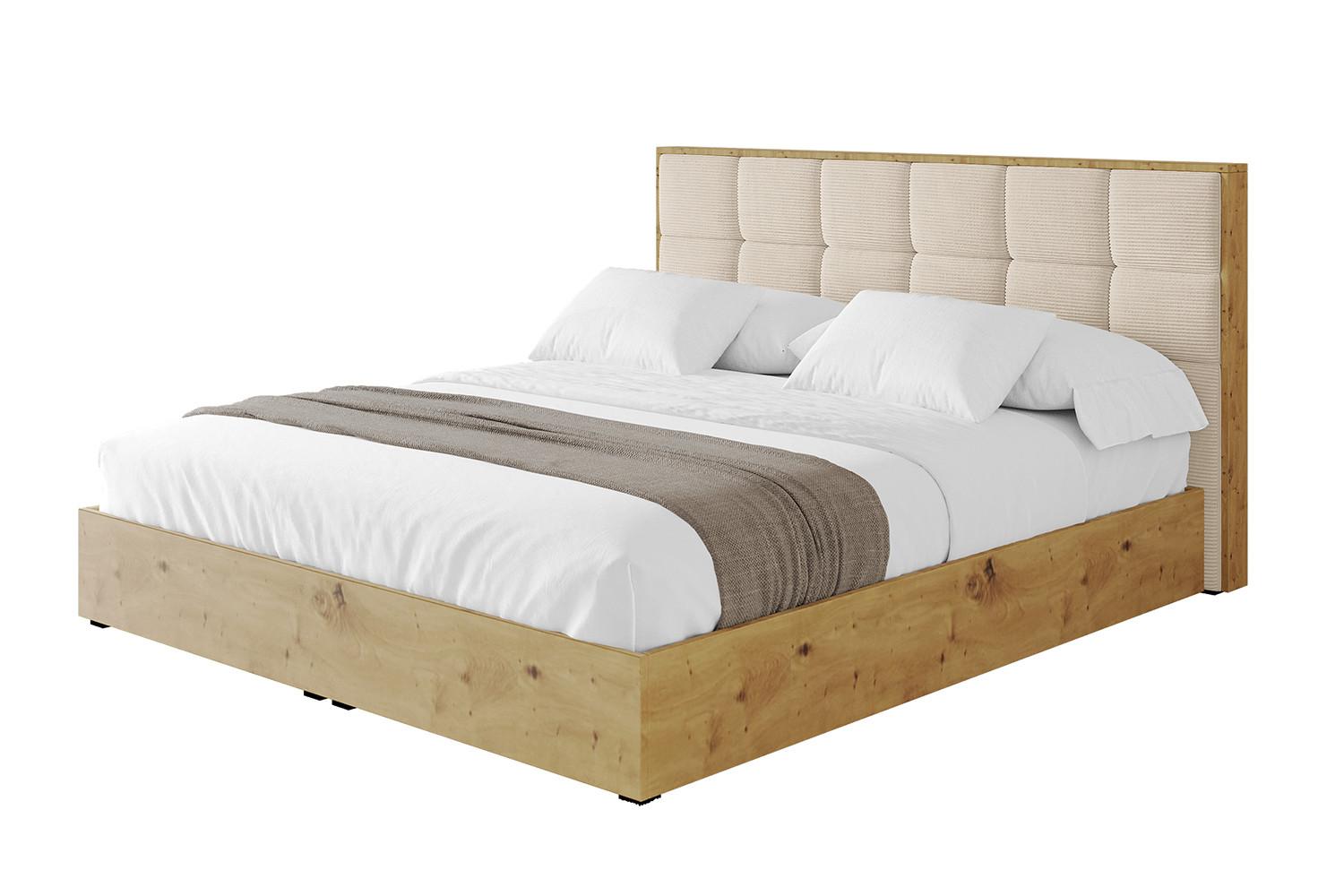 POLSTERBETT mit Bettkasten und Lattenrost, Bett mit Matratze H3/H4 - ENZO2 180x200 Beige - Creme, Holzwerkstoff/Textil (180/200cm) - ALTDECOR