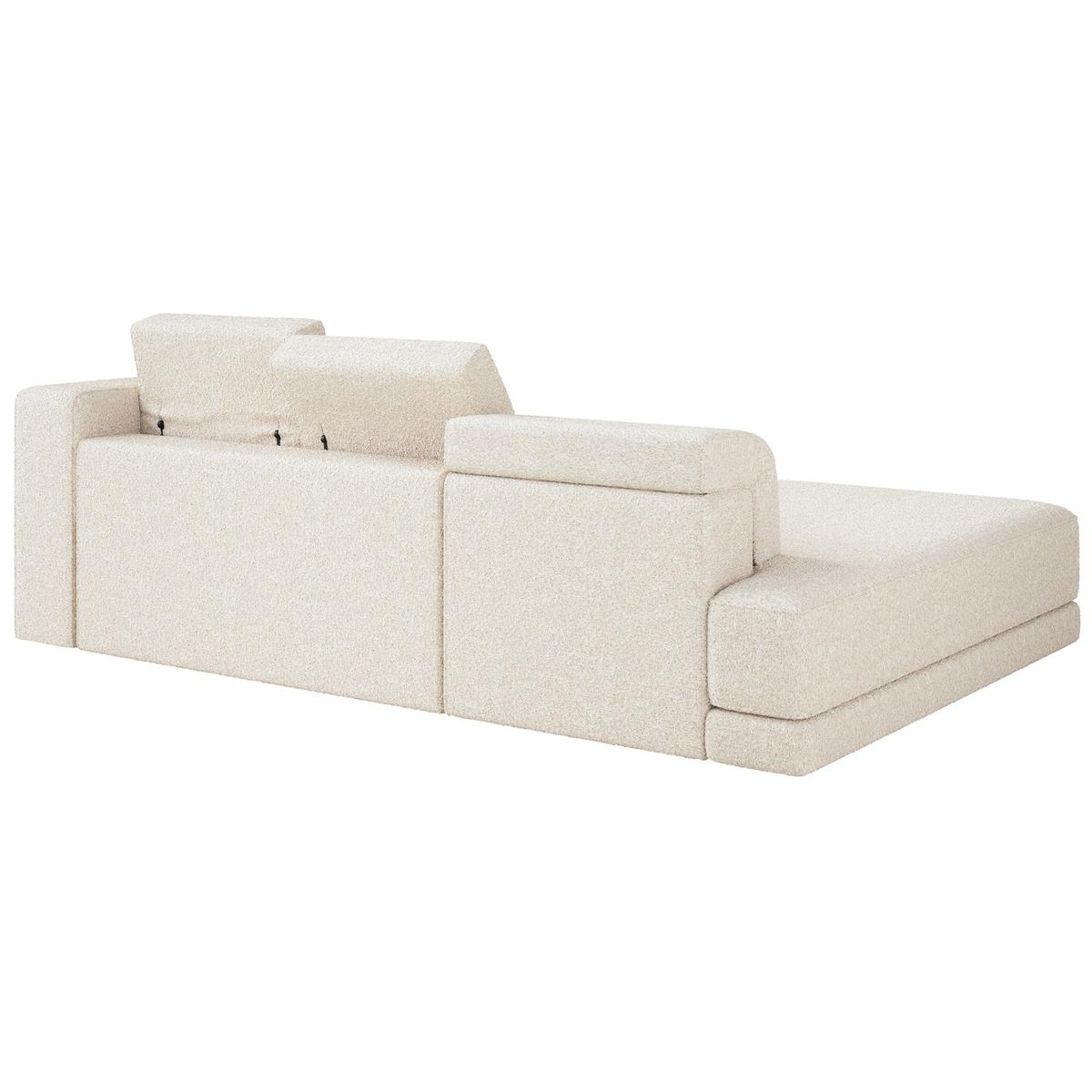 ECKSOFA Novals L-Form, 4-Sitzer, links 278 cm - Creme/Schwarz, Holz/Kunststoff (278/168cm) - Selsey