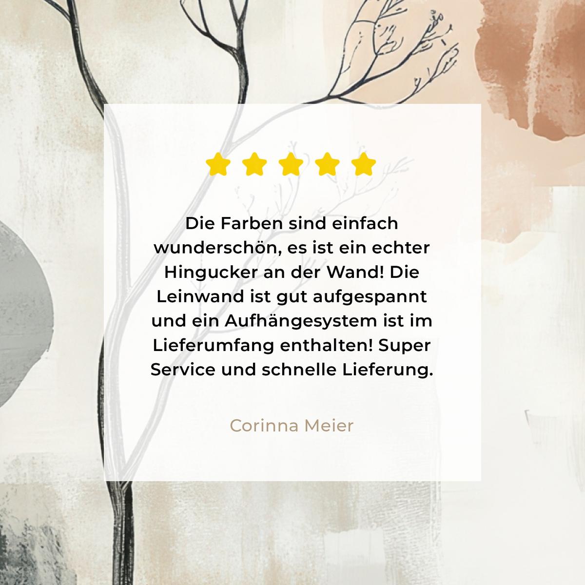 LEINWANDBILD Wabi sabi - Beige - Pflanze Deko Groß 90x90 cm - Sandfarben, Textil (90/90cm) - MuchoWow