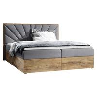 BOXBETT Wood 7 - H3 - Grau, Holz/Textil (180/200cm) - MIRJAN24