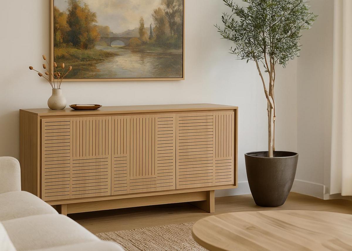 SIDEBOARD Beige - Beige, Holz (160/86/40cm) - MCW