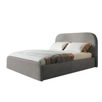 BETT 160x200 - Polsterbett mit Bettkasten und Holzrahmen - Modern Betten - Weicher Jasminstoff - Kollektion Vienna - Grau - Grau, Holz/Textil (160/200cm) - Alpi-Möbel