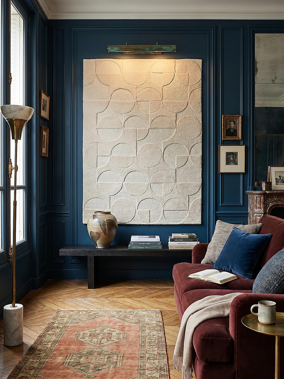 WOLLTEPPICH DEBEN, geometrisch, aus Wolle, Elfenbein, 120 x 170 cm - Beige, Textil (170/120cm) - KADIMA DESIGN